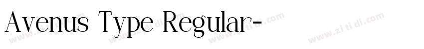 Avenus Type Regular字体转换 Avenus Type Regular字体转换